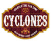 Iowa State Cyclones Sign Wood 12 Inch Homegating Tavern - Fan Creations