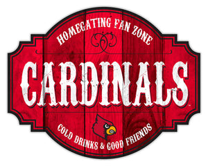Louisville Cardinals Sign Wood 12 Inch Homegating Tavern - Special Order - Fan Creations
