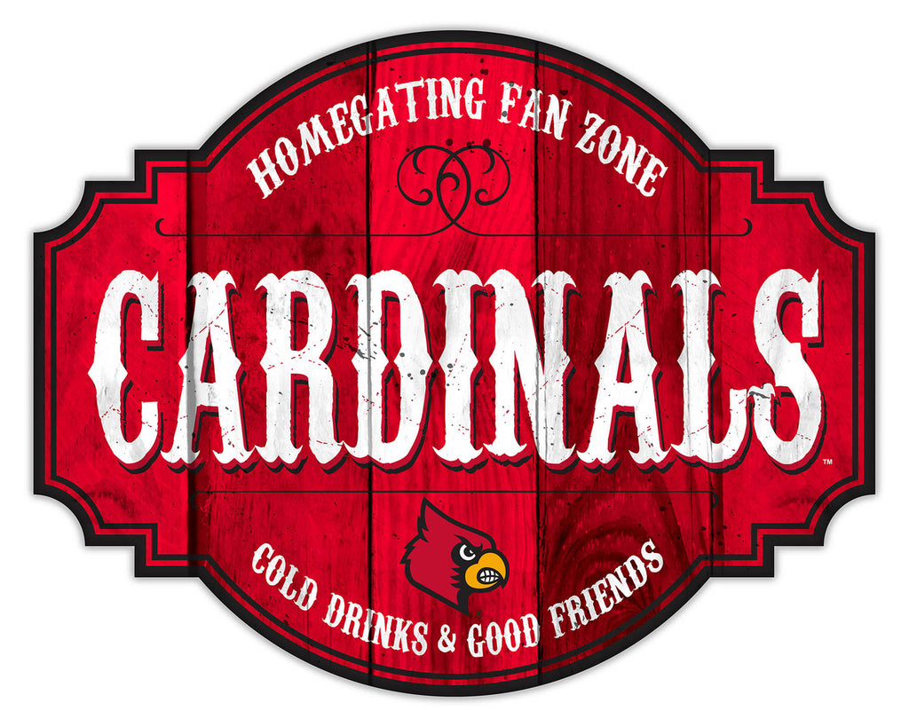 Louisville Cardinals Sign Wood 12 Inch Homegating Tavern - Special Order - Fan Creations