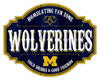 Michigan Wolverines Sign Wood 12 Inch Homegating Tavern - Fan Creations