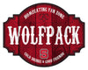 North Carolina State Wolfpack Sign Wood 12 Inch Homegating Tavern - Fan Creations