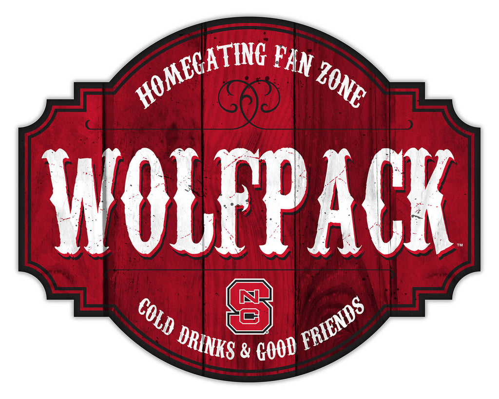 North Carolina State Wolfpack Sign Wood 12 Inch Homegating Tavern - Fan Creations