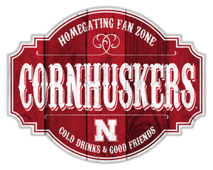 Nebraska Cornhuskers Sign Wood 12 Inch Homegating Tavern - Fan Creations
