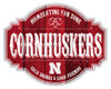 Nebraska Cornhuskers Sign Wood 12 Inch Homegating Tavern - Fan Creations
