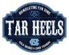 North Carolina Tar Heels Sign Wood 12 Inch Homegating Tavern - Fan Creations