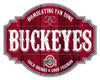 Ohio State Buckeyes Sign Wood 12 Inch Homegating Tavern - Fan Creations