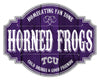 TCU Horned Frogs Sign Wood 12 Inch Homegating Tavern - Fan Creations