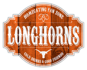 Texas Longhorns Sign Wood 12 Inch Homegating Tavern - Fan Creations