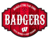 Wisconsin Badgers Sign Wood 12 Inch Homegating Tavern - Fan Creations