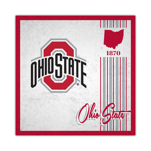Ohio State Buckeyes Sign Wood 10x10 Album Design - Fan Creations