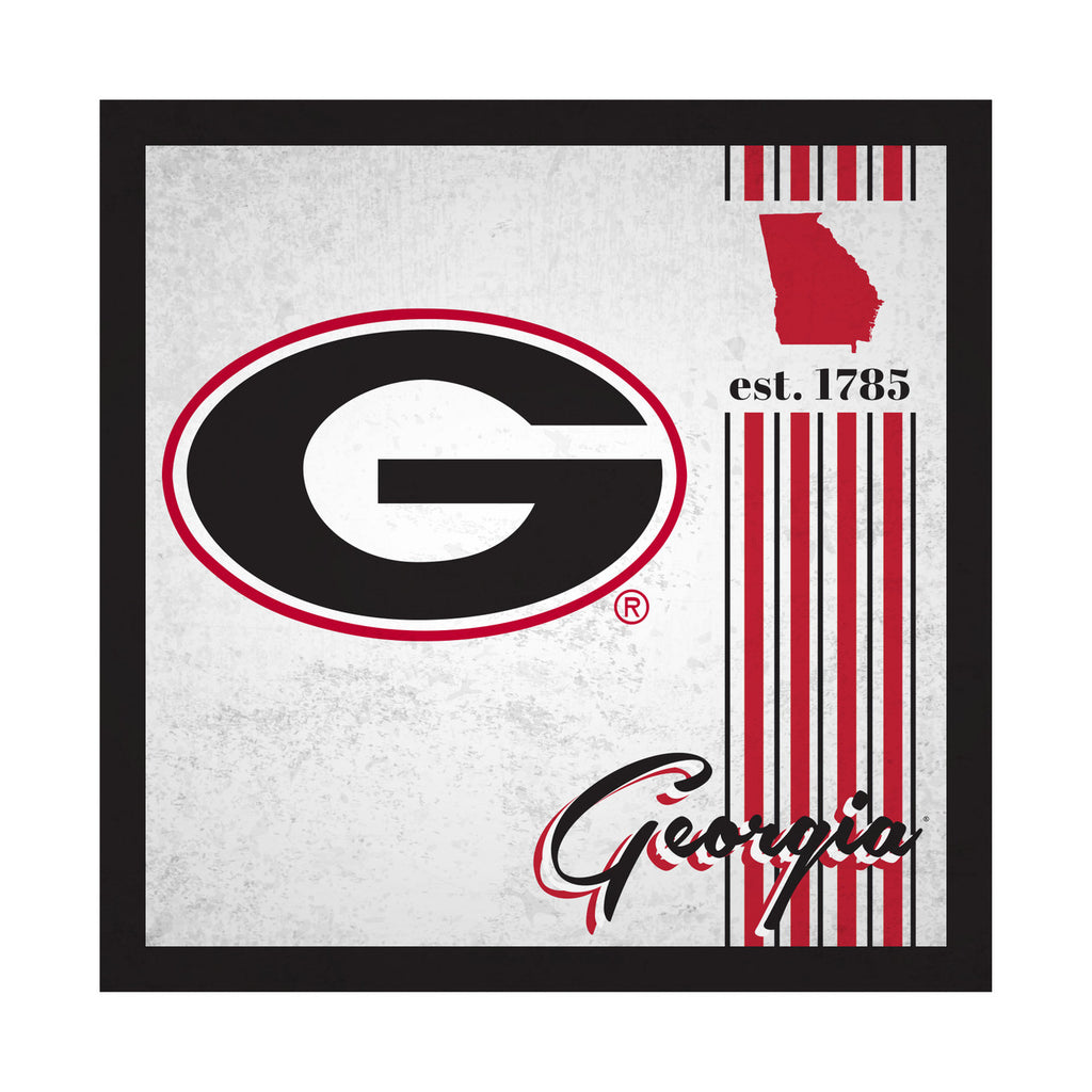 Georgia Bulldogs Sign Wood 10x10 Album Design - Fan Creations