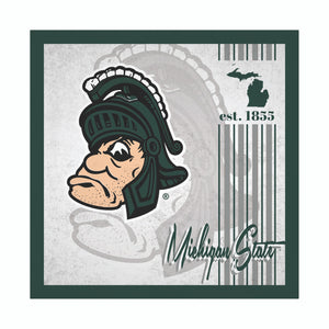 Michigan State Spartans Sign Wood 10x10 Album Design - Fan Creations
