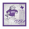 TCU Horned Frogs Sign Wood 10x10 Album Design - Fan Creations