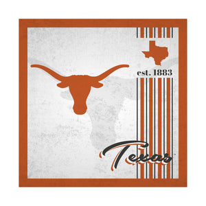 Texas Longhorns Sign Wood 10x10 Album Design - Fan Creations