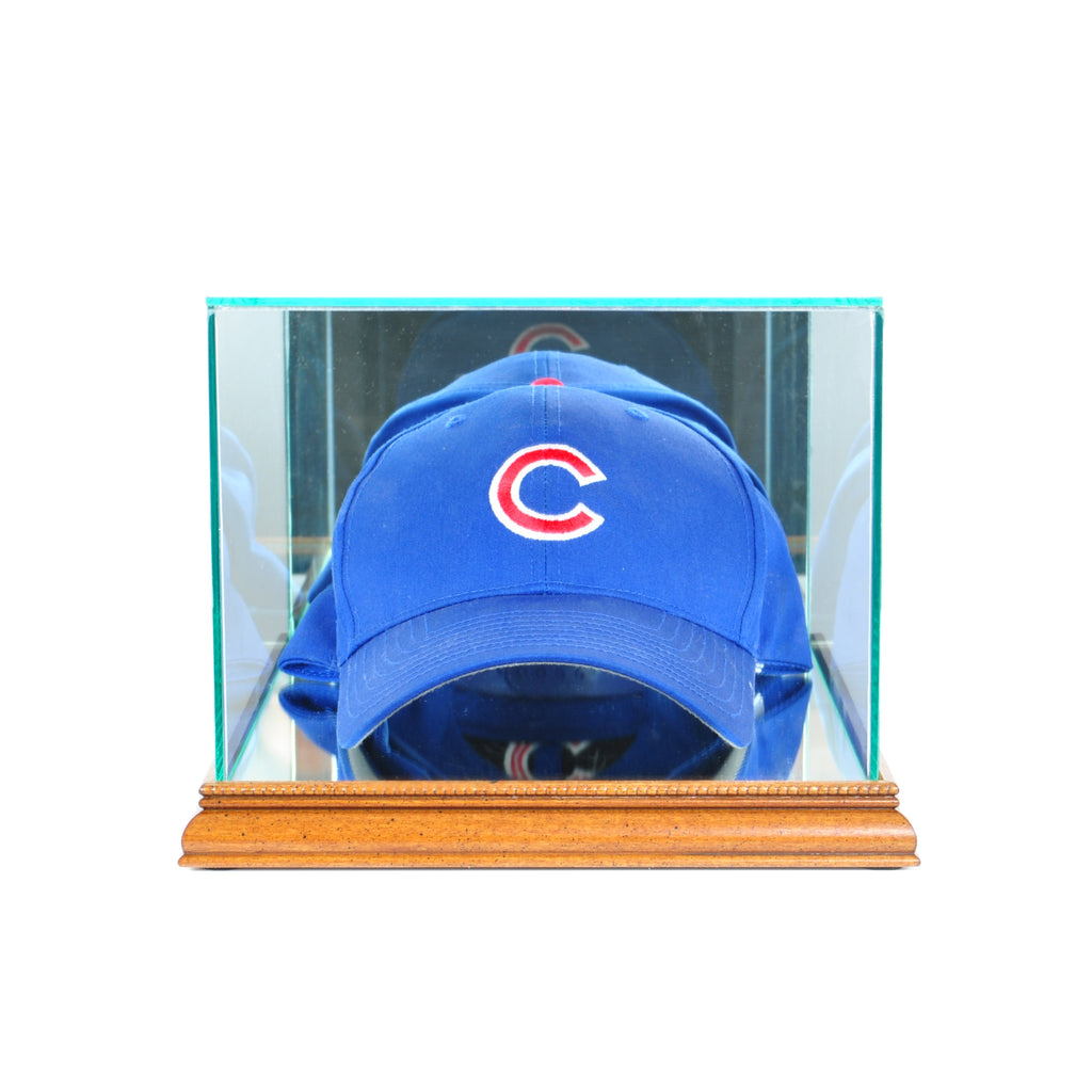 Cap / Hat Display Case with Walnut Moulding