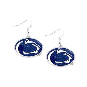Penn State Nittany Lions Earrings Glitter Dazzle - Aminco