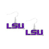 LSU Tigers Earrings Glitter Dazzle - Aminco