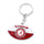 Alabama Crimson Tide Keychain Football Glitter - Aminco