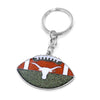Texas Longhorns Keychain Football Glitter - Aminco