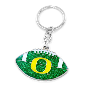 Oregon Ducks Keychain Football Glitter - Aminco