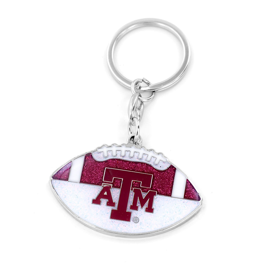 Texas A&M Aggies Keychain Football Glitter - Aminco