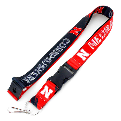 Nebraska Cornhuskers Lanyard Crossfade Design - Aminco