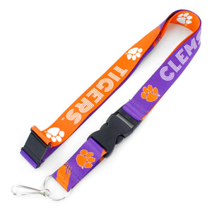 Clemson Tigers Lanyard Crossfade Design - Aminco