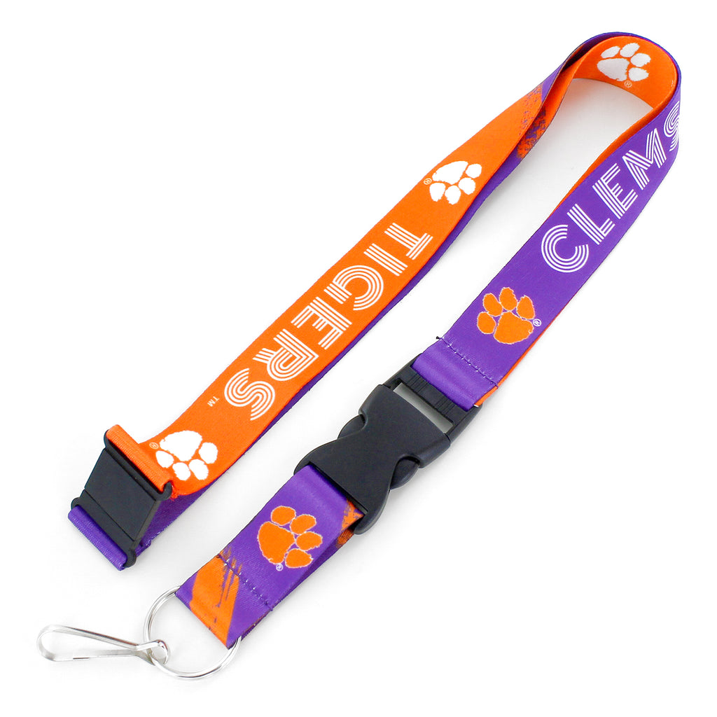 Clemson Tigers Lanyard Crossfade Design - Aminco