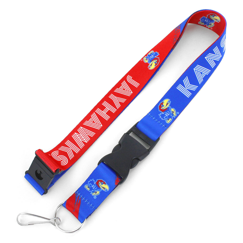 Kansas Jayhawks Lanyard Crossfade Design - Aminco