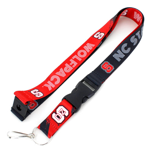 North Carolina State Wolfpack Lanyard Crossfade Design - Aminco