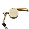 Creative Gifts International 002847 2.125 x 1in. Gold Plated Coachs Whistle with Lanyard - Gold