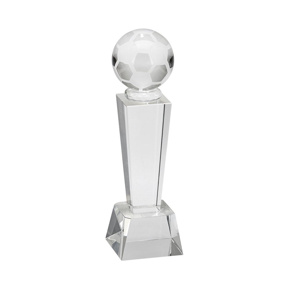 Creative Gifts International 004791 8.75 in. Optic Obelisk Soccer Trophy