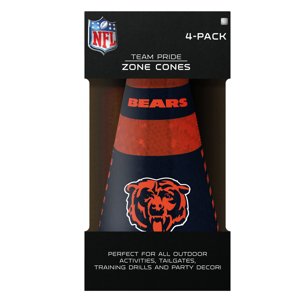 Chicago Bears Zone Cones 4 Pack - Sporticulture