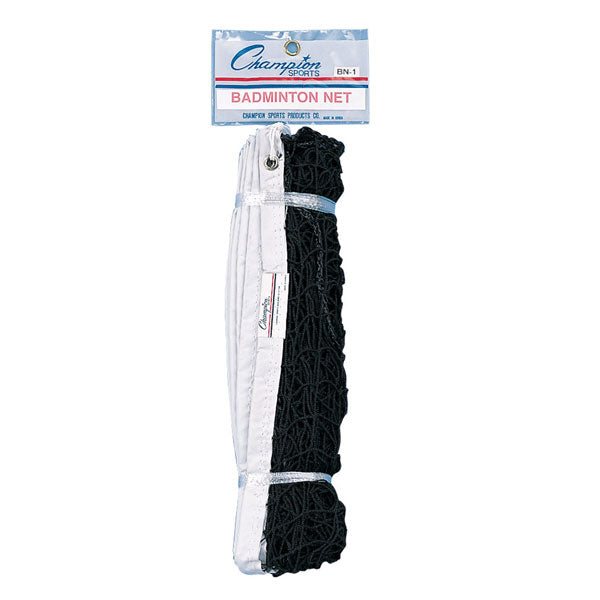 PerfectPitch 21 x 2.5 ft. 18-Ply Badminton Net, Black & White - 1.77 lbs