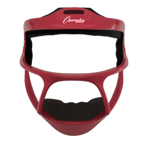 PerfectPitch 6.75 x 7.5 in. Youth Magnesium Softball Facemask   Red