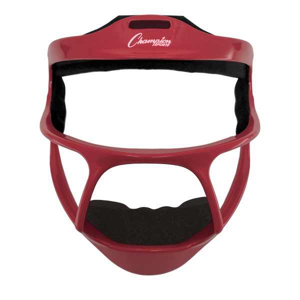 PerfectPitch 6.75 x 7.5 in. Youth Magnesium Softball Facemask   Red