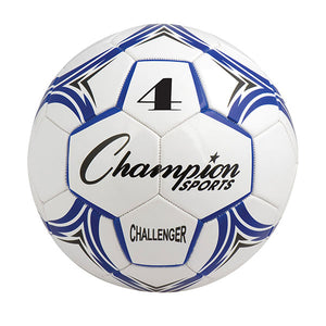PerfectPitch Challenger Series Soccer Ball, Royal & White - Size 4