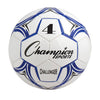 PerfectPitch Challenger Series Soccer Ball, Royal & White - Size 4