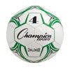 PerfectPitch Challenger Series Soccer Ball, Green & White - Size 4