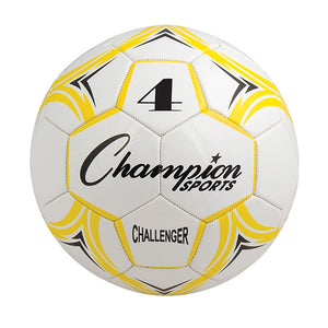 PerfectPitch Challenger Series Soccer Ball, Yellow & White - Size 4