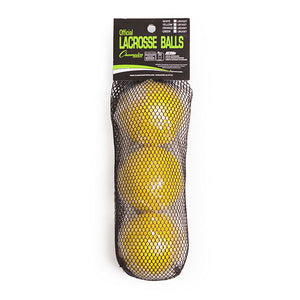 PerfectPitch NOCSAE Lacrosse Ball Set  Yellow - Set of 3