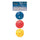 PerfectPitch 9 in. Plastic Baseball, Red, Royal Blue & Yellow - Set of 3