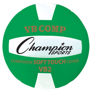 PerfectPitch 8.25 in. VB Pro Comp Series Volleyball, Green & White