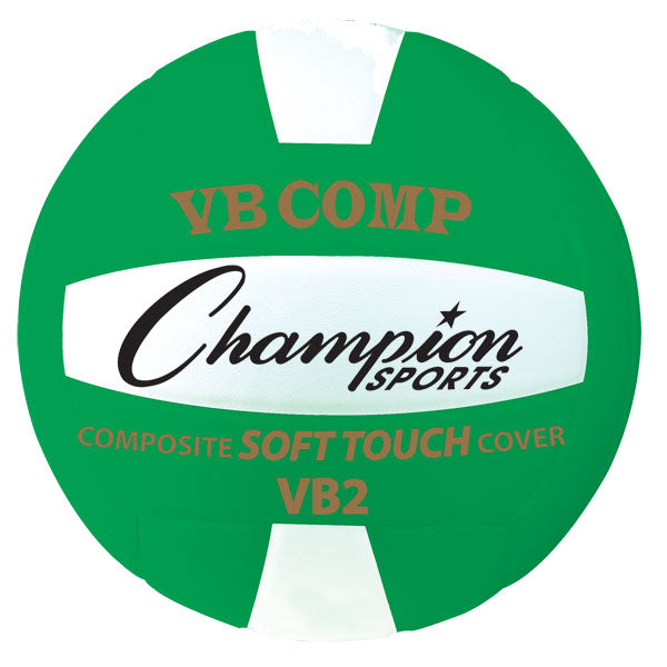 PerfectPitch 8.25 in. VB Pro Comp Series Volleyball, Green & White