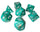 Chessex - Marble Mini 7 Die Set Oxi Copper White