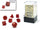 Chessex - Chessex Glitter Mini Polyhedral 7 Die Set Ruby/Gold