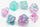 Chessex - Nebula Mini 7 Die Set Wisteria White