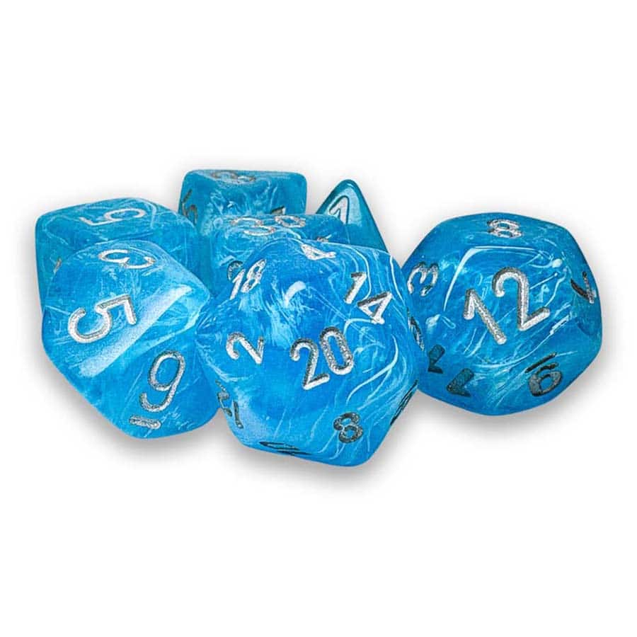 Chessex Mfg Co Llc -  7Ct Mega-Hedral Dice Set: Luminary Sky With Silver