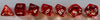 Chessex - Translucent Polyhedral Red/White 7-Die Set