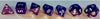 Chessex - Translucent Polyhedral Purple/White 7-Die Set